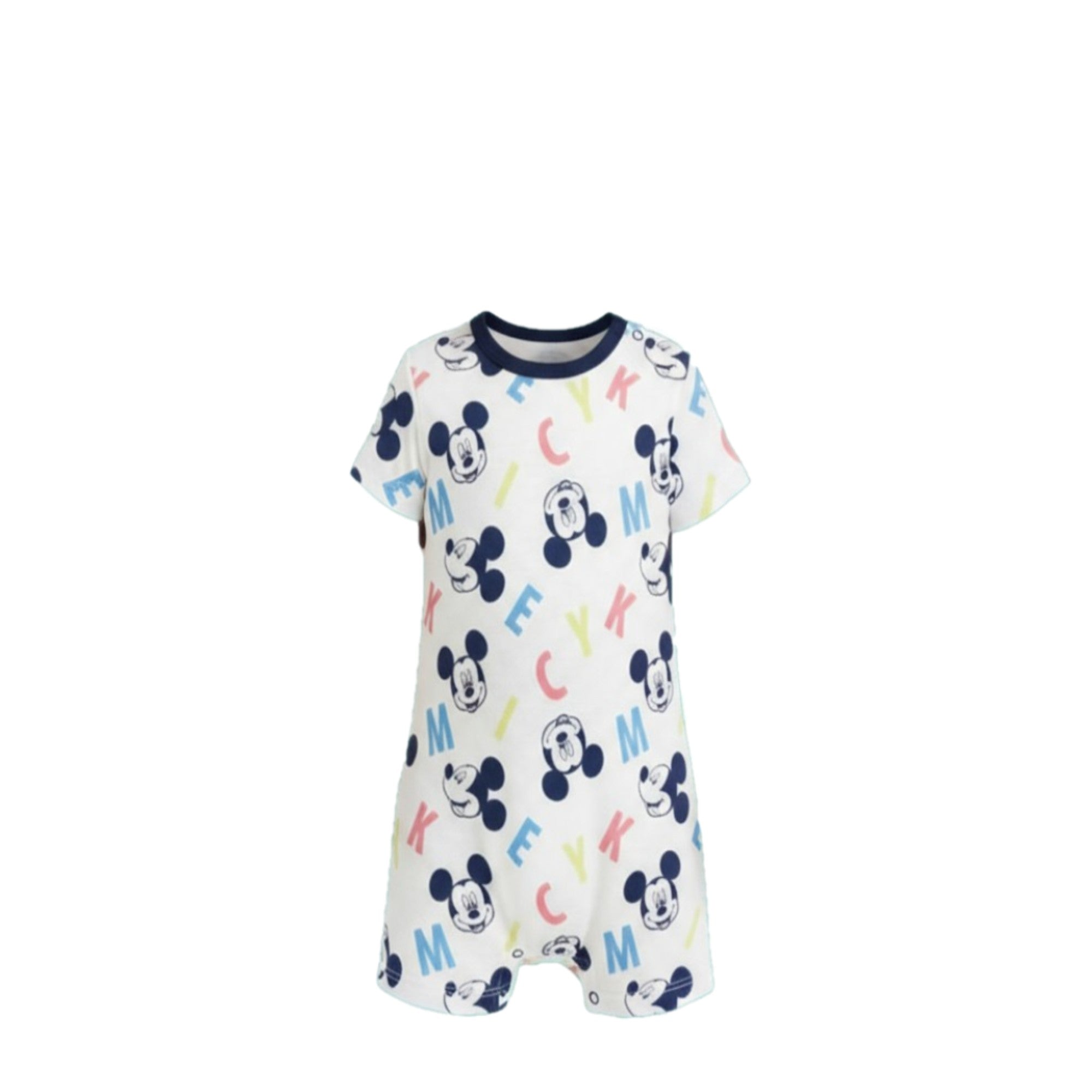 🐭☀️ Combishort Mickey Été – Léger & stylé • 3 à 24 mois 🤍🍼