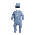 👶💙 Petit Prince Bleu – Ensemble Bébé 3 pièces naissance à 3 mois tout doux 👑✨