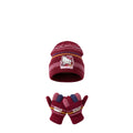 💖 Ensemble Hiver HELLO KITTY - Bonnet Gants Fille - Rose Foncé - 100% Acrylique Doux - Neuf