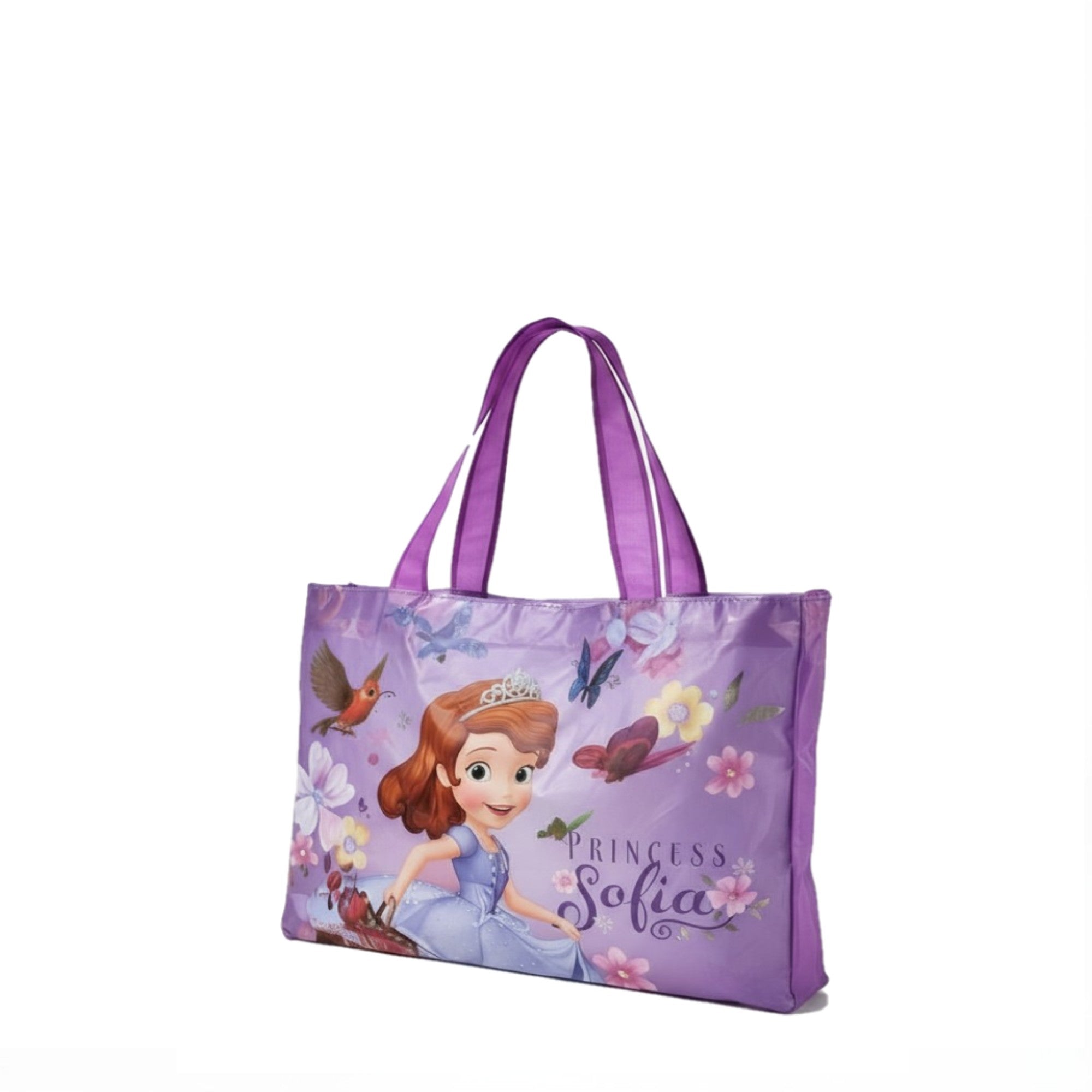 Sac plage fille 👑 Princesse Sofia violet magique – NEUF