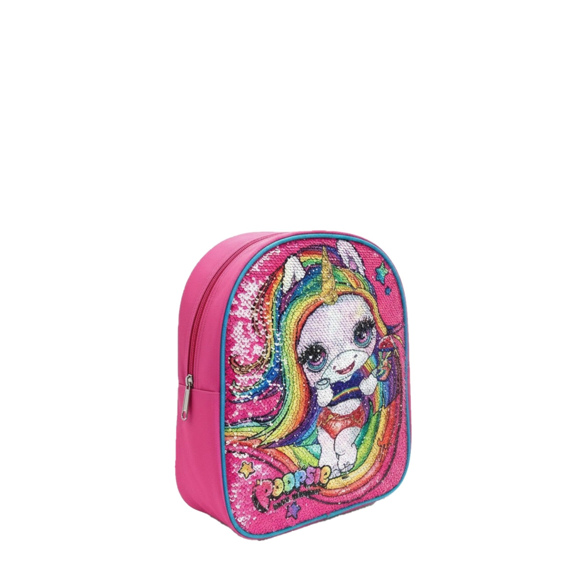 🦄 Sac à dos fille Poopsie ✨ Licorne à sequins – 30 x 26 cm – NEUF 🎒
