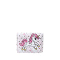 Mini portefeuille Licorne coeurs  , 7 x 9 cm , couleur rose clair NEUF sous emballage