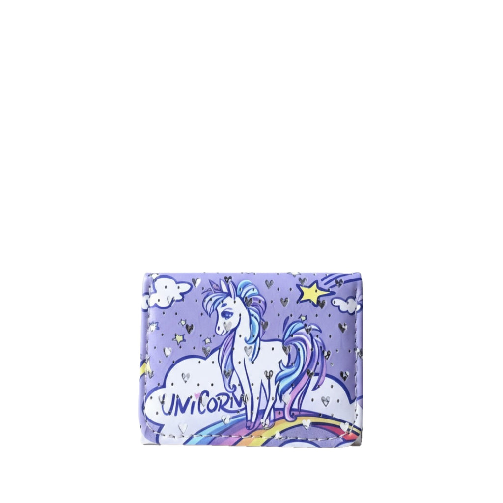 🌌 Mini Portefeuille Licorne Violet – La magie commence dans ta poche !