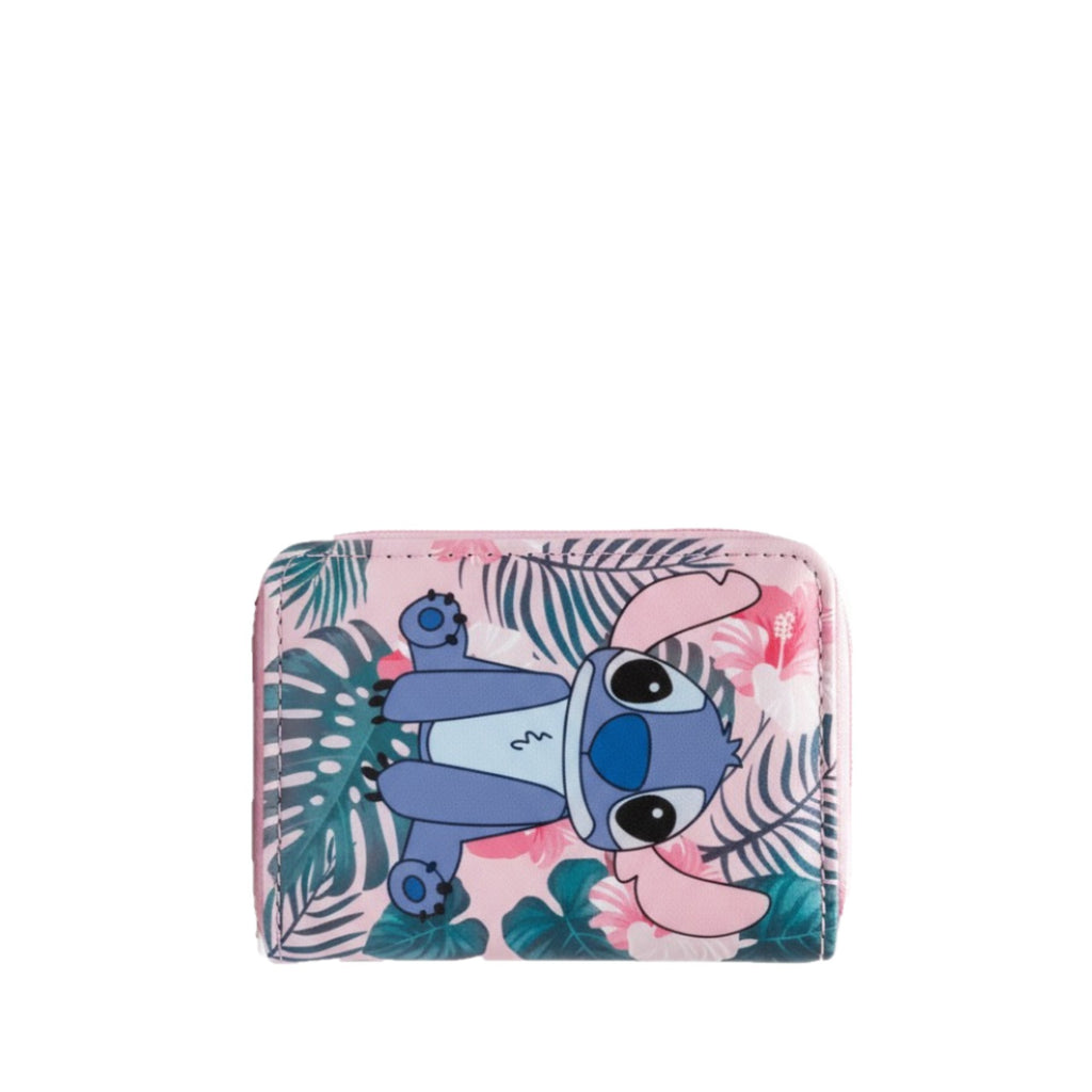 🎶 Portefeuille Stitch Tropical Ukulélé – 13 x 10 cm 🌺