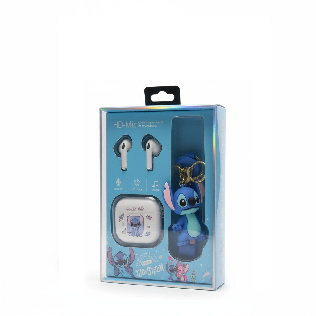 👉 Coffret Stitch 🎧 écouteurs sans fil + goodies – Le style jusqu’au bout des oreilles !
