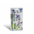 Set Papeterie STITCH Disney 4 Couleurs Surligneur Vert Carnet Scotch Rouge NEUF