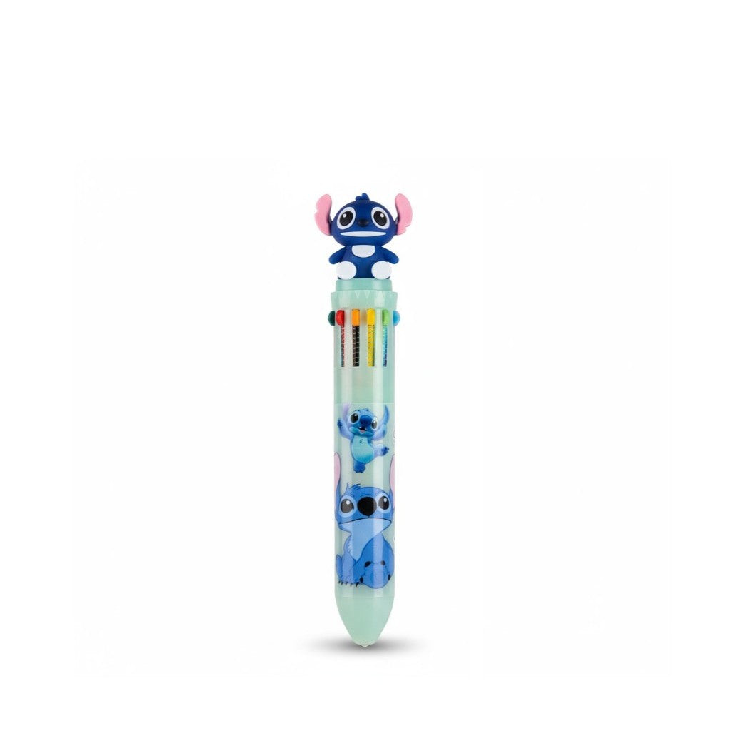 Neuf Stylo  Stitch , 12 couleurs , vert , 17 cm