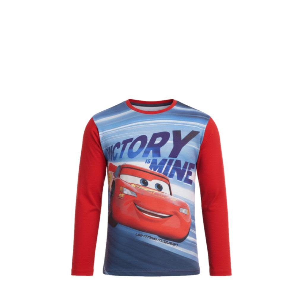 NEUF T-shirt GARÇON motif Cars Flash McQueen – Taille 3 à 8 ans