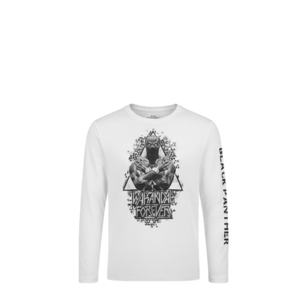 NEUF T-shirt GARÇON motif Black Panther – 100% coton – Taille 4 à 10 ans