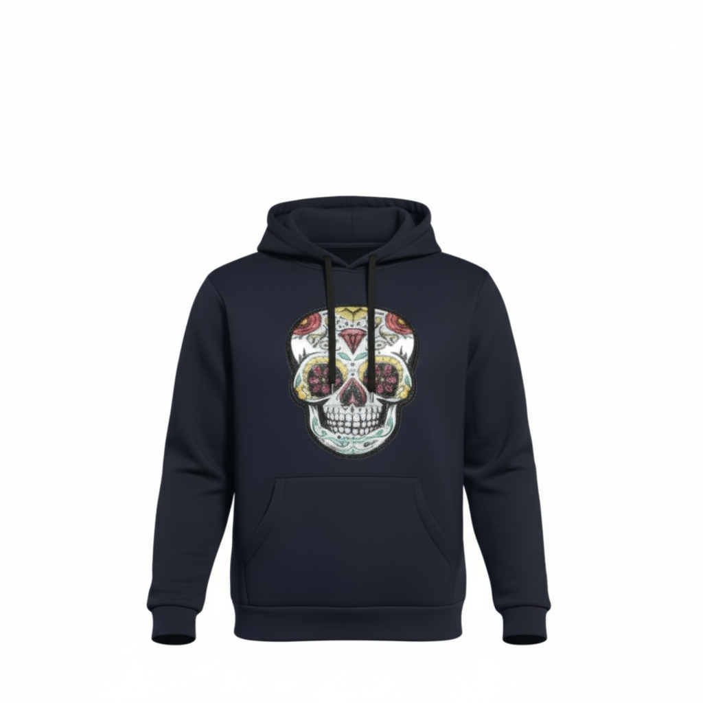 NEUF Sweat GARÇON motif tête de mort à sequins – Taille 4 à 14 ans