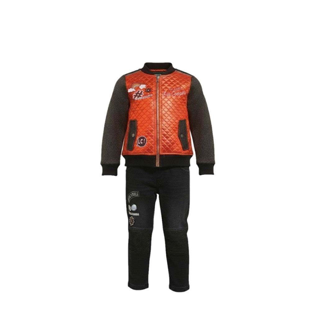 NEUF Ensemble GARÇON rouge & noir LEE COOPER – Taille 3 à 8 ans