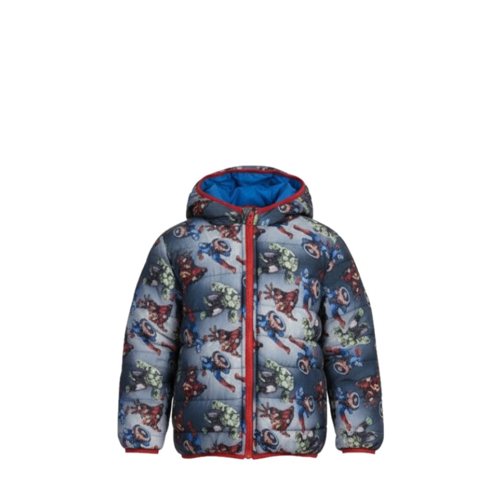 NEUF doudoune GARÇON réversible motif Avengers – Taille 4 à 10 ans