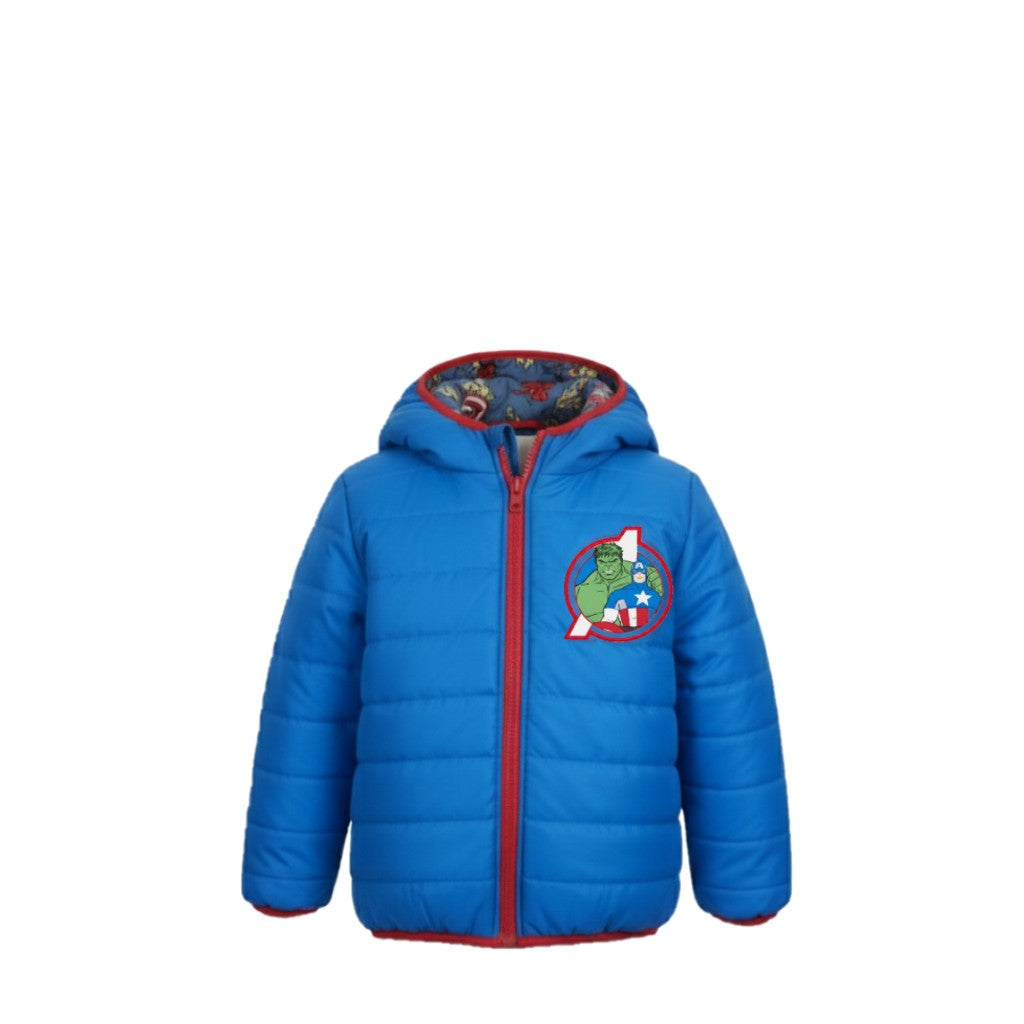 NEUF doudoune GARÇON réversible motif Avengers – Taille 4 à 10 ans