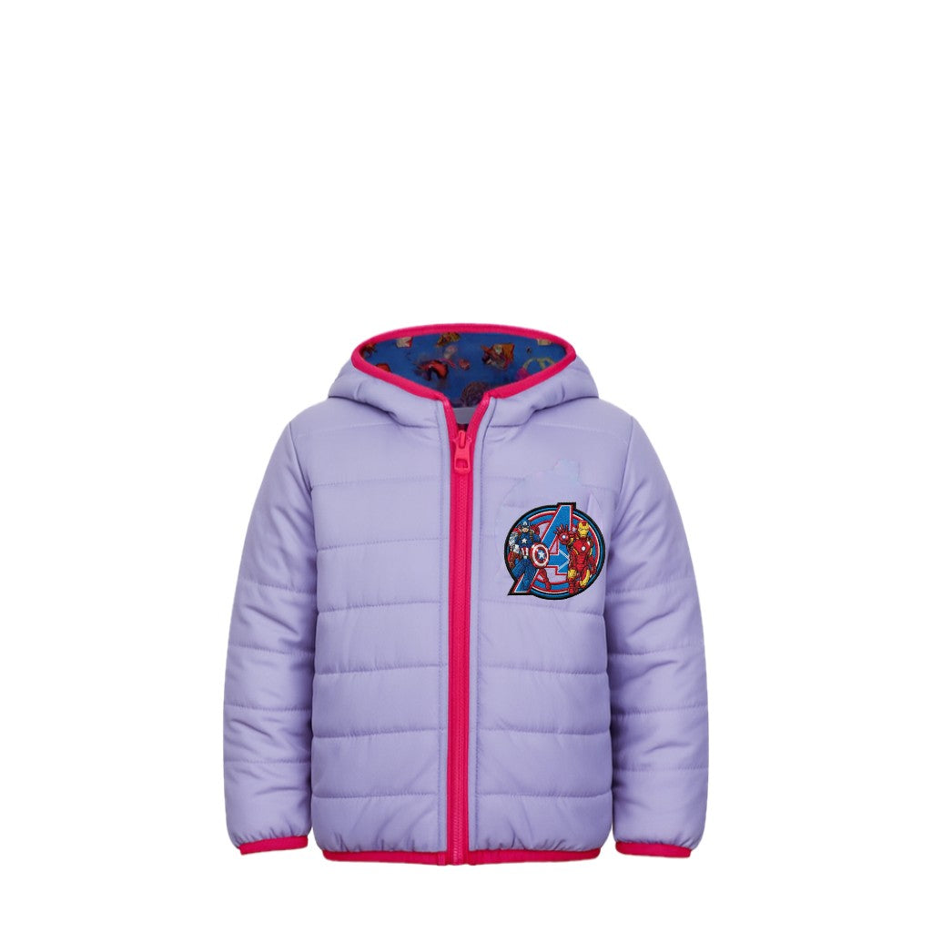 NEUF Doudoune réversible GARÇON motif Avengers – Taille 4 à 10 ans