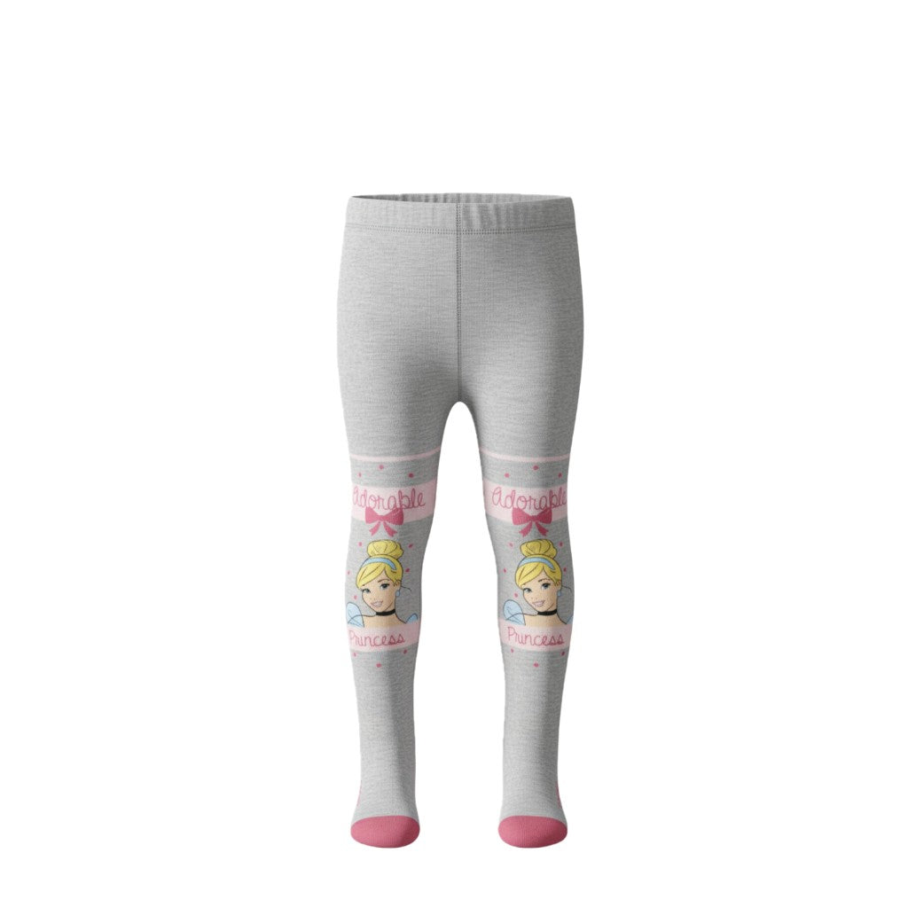 Collant fille “Princesses Disney – Adorable Princess” – Motifs princesse sur chaque jambe – Confort doux et extensible – Tailles 2 à 11 ans – Neuf