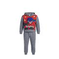 Jogging fille “Ladybug – Miraculous” – Sweat gris imprimé + pantalon assorti – Look héroïne et couleurs dynamiques – Tailles 4 à 8 ans – Neuf