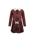 NEUF Robe FILLE chic avec cravate – Taille 2 à 12 ans