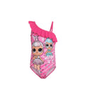 Maillot de Bain 1 Pièce Fille LOL Surprise – Rose Fuchsia à Volant – 3 à 8 ans – Neuf
