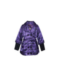 NEUF Manteau FILLE violet à carreaux – Taille 4 à 12 ans