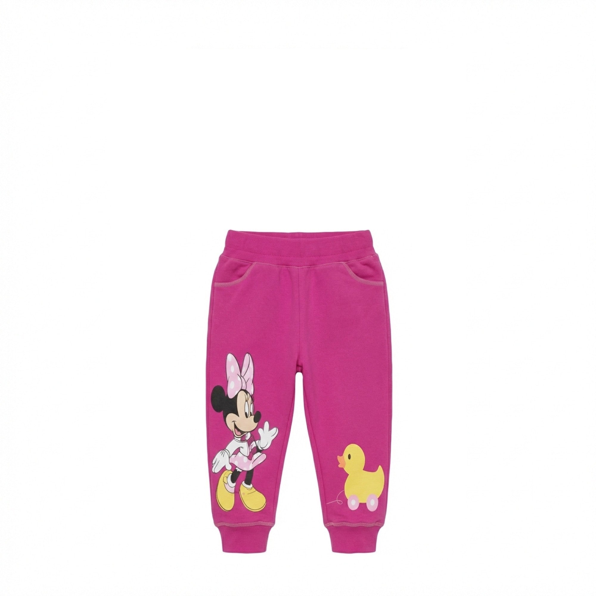 🌟 Minnie & son canard 🐭👶 Jogging bébé rose – 6 à 23 mois ✨