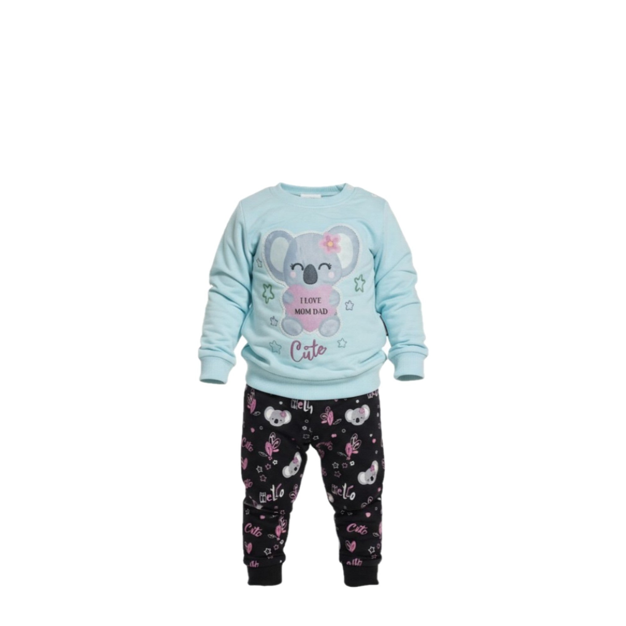🍼✨ Adorable ensemble bébé fille Koala – Doux & stylé – Tailles 6 à 12 mois 🐨💙