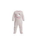 🐱💤 Pyjama Bébé Fille Hello Kitty Gris à Rayures – Coton (3 à 24 mois)