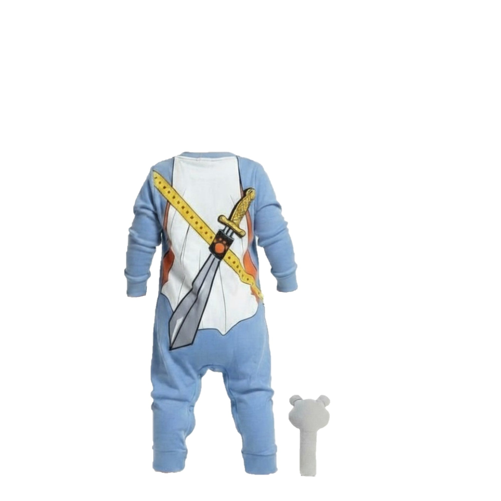 🛡️✨ Pyjama Chevalier + Peluche – Bébé prêt pour l’aventure ! • 3 à 9 mois 🧸💙