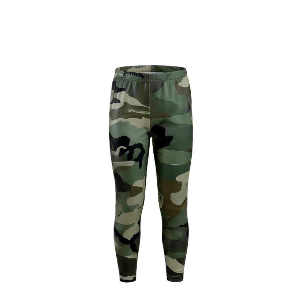 NEUF Legging FILLE camouflage vert – Taille 4 à 14 ans