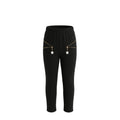Pantalon fille noir – Détails zips décoratifs étoile – Coupe confortable – Tailles 9 à 16 ans – Neuf
