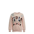 NEUF Pull FILLE rose motif GIRLS – Taille 4 à 14 ans