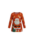 NEUF Tunique FILLE Noël motif Père Noël rouge & doré – Taille 2 à 12 ans