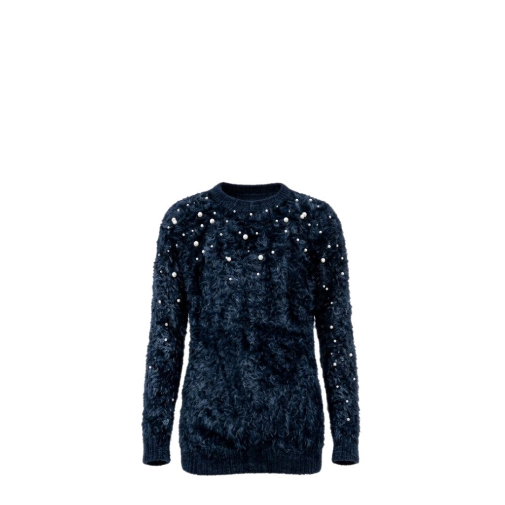 NEUF Pull FILLE doux avec perles – Taille 4 à 14 ans