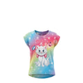 T-shirt Enfant Chat Marie – Rose Arc-en-Ciel – Impression Sublimée Full Print – Manches Courtes – 2 à 8 ans – Neuf
