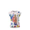 T-shirt Fille Mama Life Mère & Bébé – Impression Sublimée Full Print – Coupe High-Low – 4 à 14 ans – Neuf