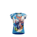 T-shirt Enfant Stitch & Angel Bleu Estival – Impression Sublimée Full Print – Coupe High-Low – 2 à 12 ans – Neuf