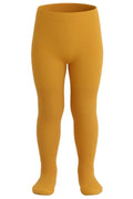 Collant Fille Chevignon – Jaune Moutarde Uni Côtelé – Maille Douce & Extensible – 2 à 11 ans – Neuf