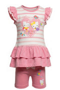 Ensemble Bébé Fille Hello Kitty – T-shirt & Legging Assortis – 3 à 23 mois – Neuf