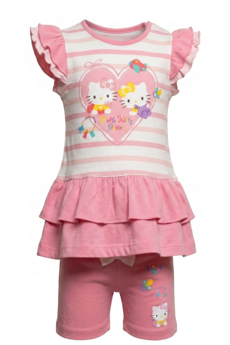 Ensemble Bébé Fille Hello Kitty – T-shirt & Legging Assortis – 3 à 23 mois – Neuf
