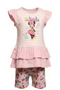 Ensemble Bébé Fille Minnie Mouse Rose – T-shirt & Legging Assortis – 3 à 24 mois – Neuf