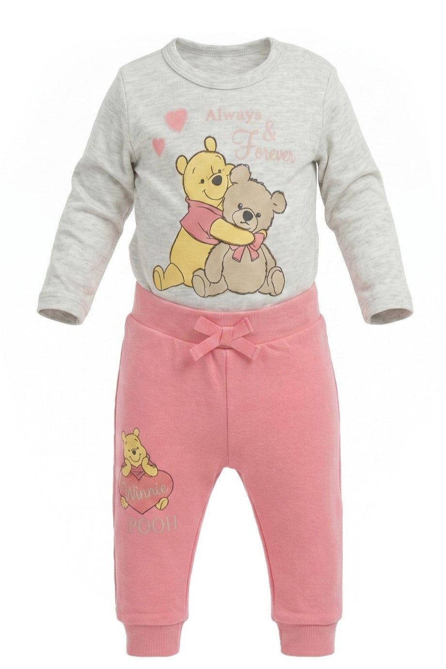 Ensemble Bébé Fille Winnie l'Ourson – Body & Pantalon Assortis – 3 à 23 mois – Neuf