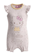 Combishort Bébé Fille Hello Kitty – Blanc & Jaune – 3 à 24 mois – Neuf