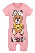 Combishort Bébé Fille – Rose avec Motif Nounours – 3 à 9 mois – Neuf