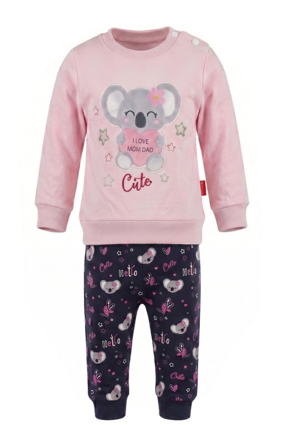 Ensemble Bébé Fille Panda Love – 6 à 12 mois – Neuf