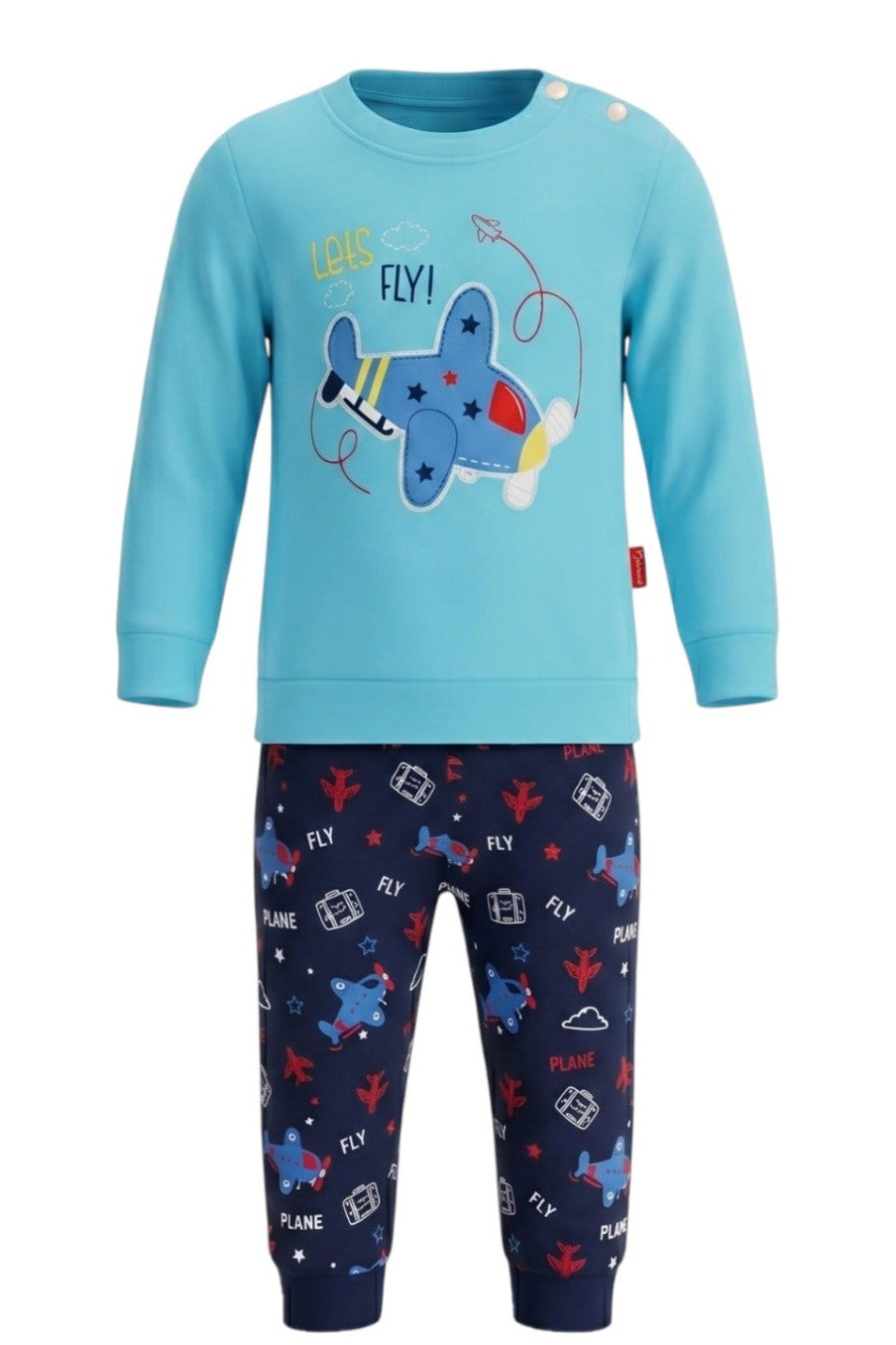 Ensemble Bébé Garçon Petit Aviateur – Bleu – 6 à 12 mois – Neuf