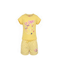 Ensemble Fille Lee Cooper – T-shirt Jaune & Short à Carreaux Jaune – 4 à 14 ans – Neuf
