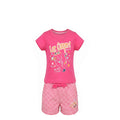 Ensemble Fille Lee Cooper – T-shirt Rose Foncé & Short Vichy Rose – 4 à 14 ans – Neuf