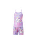 Ensemble Fille Licorne – Débardeur « Believe in Magic » & Short Assorti – 2 à 12 ans – Neuf