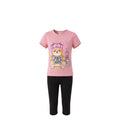 Ensemble Fille – T-shirt Rose « Beauty and Happy » Motif Nounours & Legging 3/4 Noir – 3 à 6 ans – Neuf