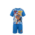 Ensemble Été Garçon Pat' Patrouille « Team Play » – T-shirt Imprimé & Short Bleu Assorti – 2 à 6 ans – Neuf