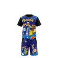 Ensemble Garçon Pokémon – T-shirt Bleu Imprimé & Short Bleu Assorti avec Pikachu – 4 à 10 ans – Neuf